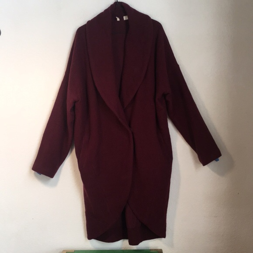 Anthropologie Wool Cocoon Coat, Size XS